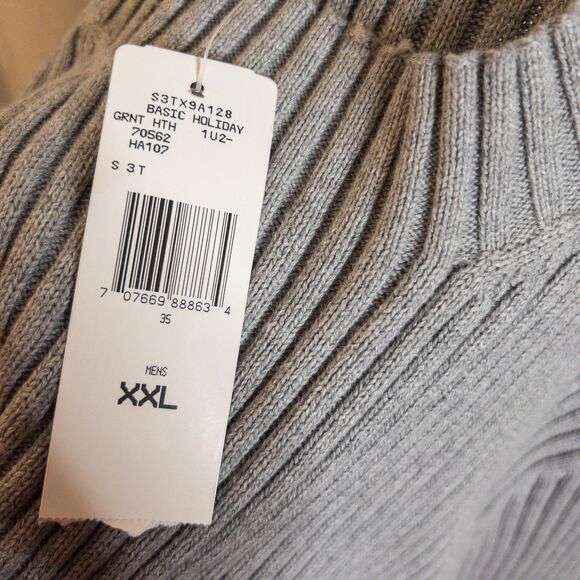 Vintage Y2K Polo Jeans Co. by Ralph Lauren Ribbed Knit Crew Sweater Grey XXL - Picture 8 of 16